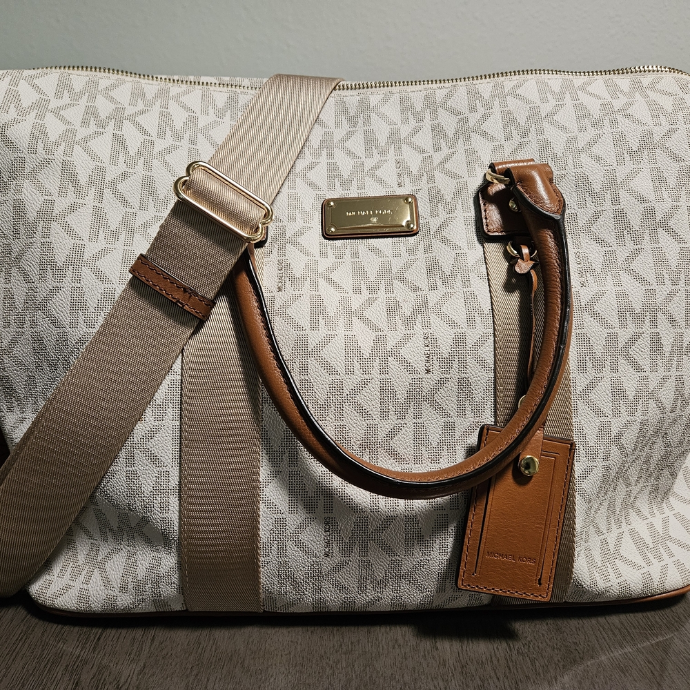 Michael Kors Beige and Brown Women's Bag